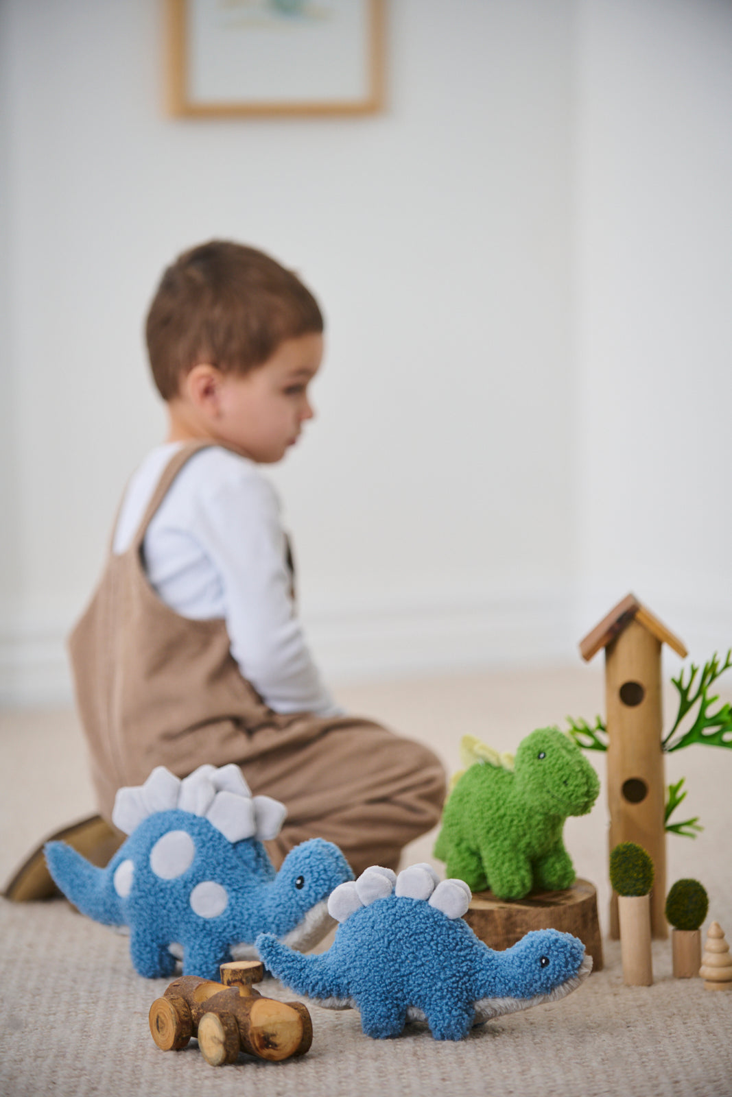 Baby Stu the Stegosaurus - Blue - Nana Huchy