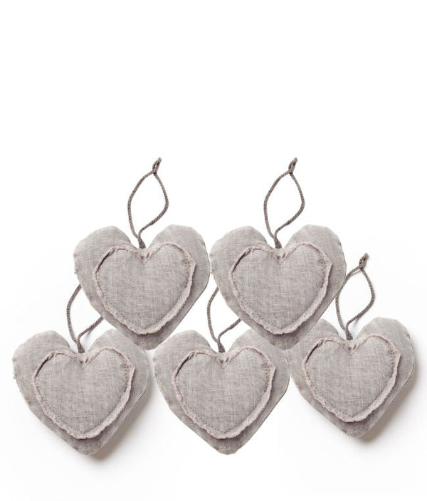 Bundle of 5 Heart Decorations - Nana Huchy