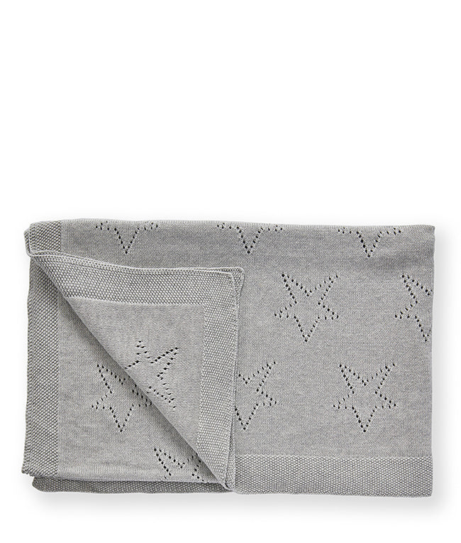 Classic Star Baby Blanket-Sky Grey - Nana Huchy