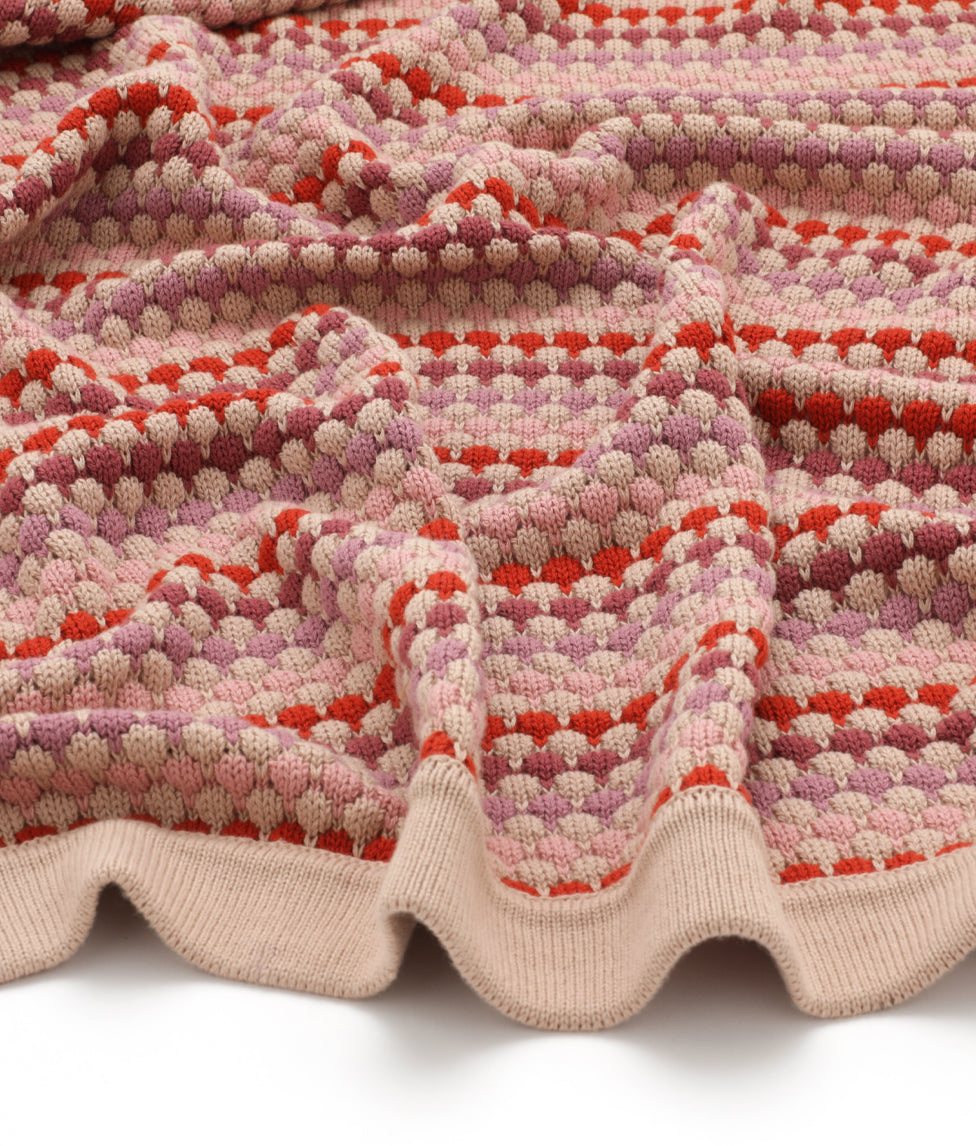 Confetti Stripe Baby Blanket - Pink - NanaHuchy
