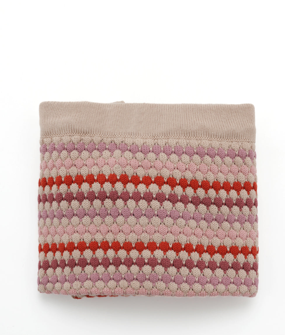 Confetti Stripe Baby Blanket - Pink - NanaHuchy