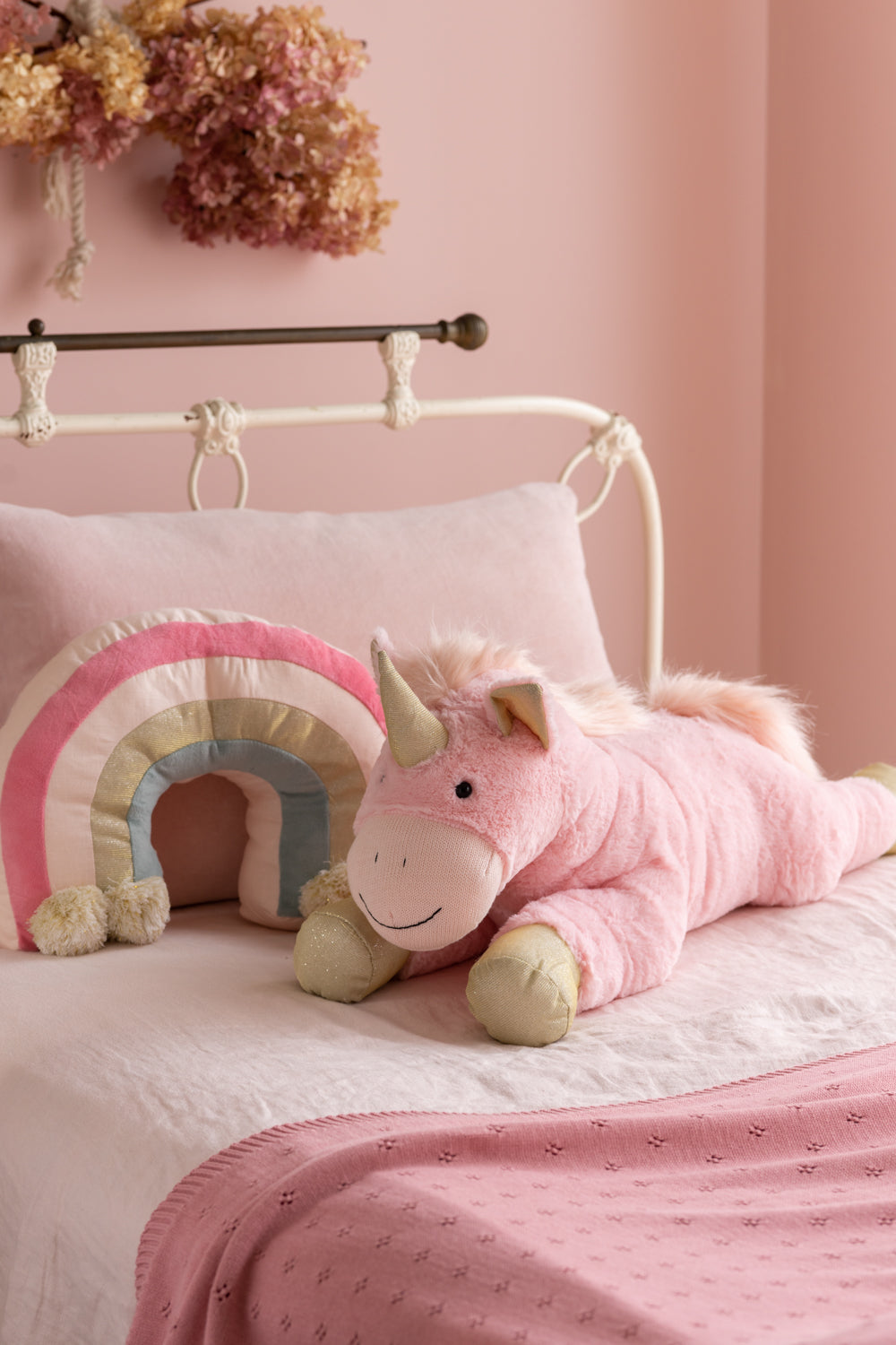 Giant Glimmer Glitter Unicorn-Pink - Nana Huchy