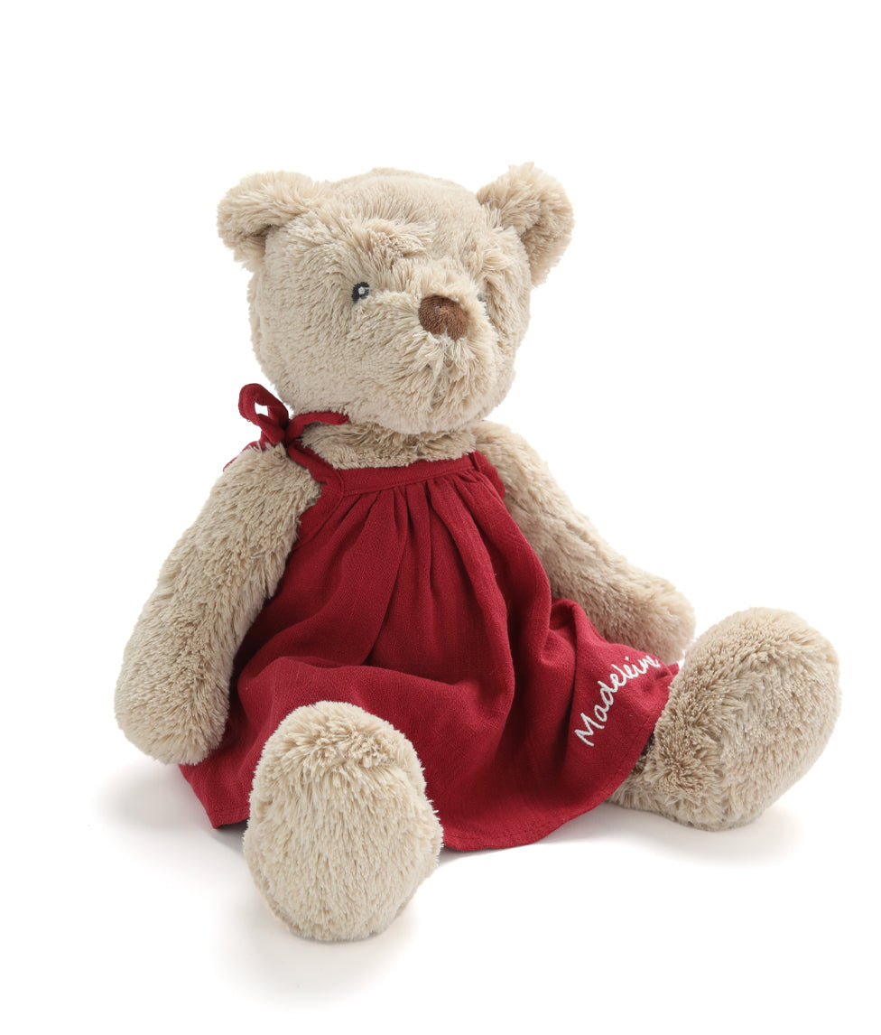 Honey Bear Dress - Red - Nana Huchy
