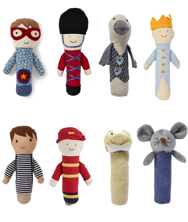 Mix Pack of 8 Rattles - Storytime - Nana Huchy