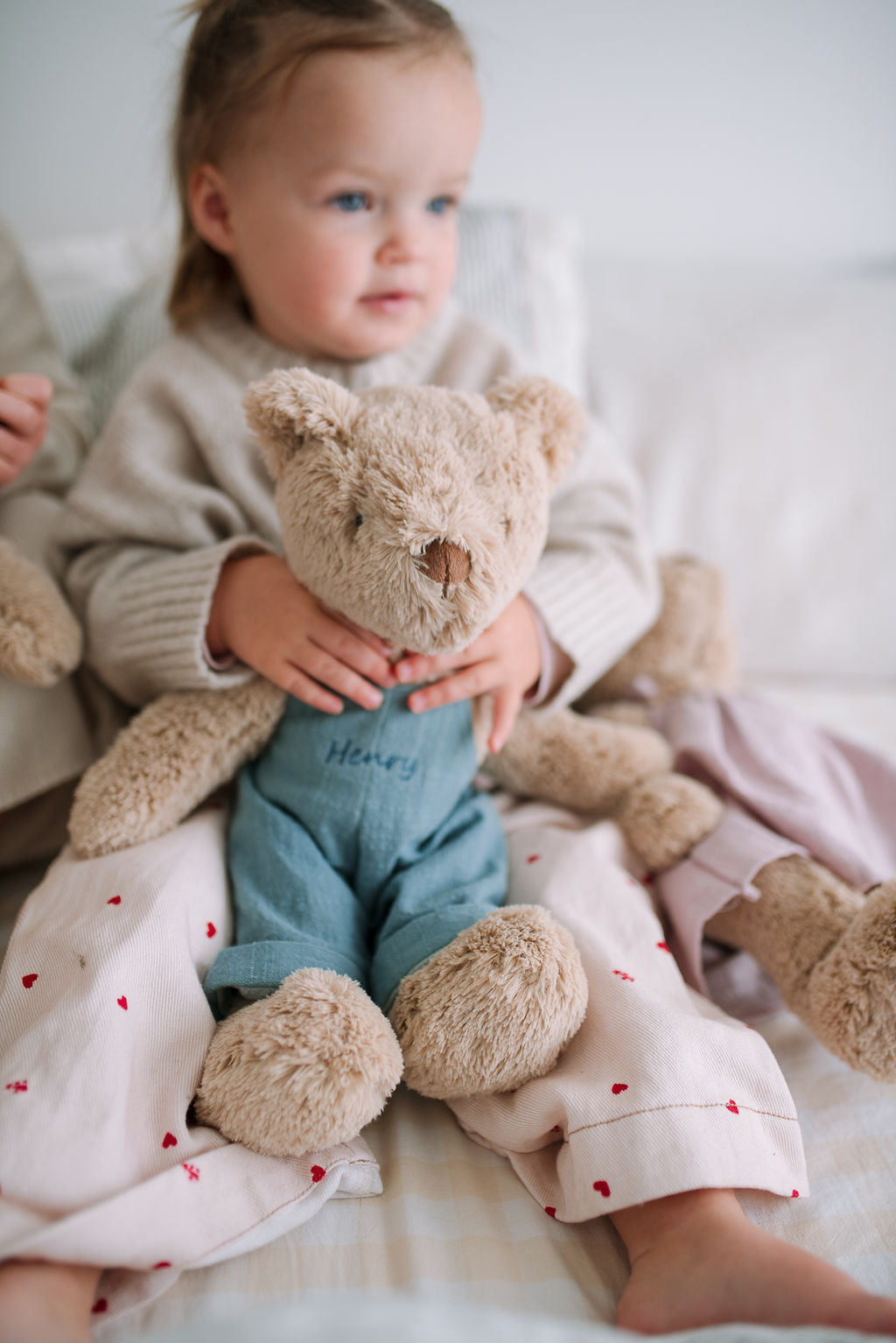 Personalised Bear - Honey Bear Blue Overalls - Nana Huchy