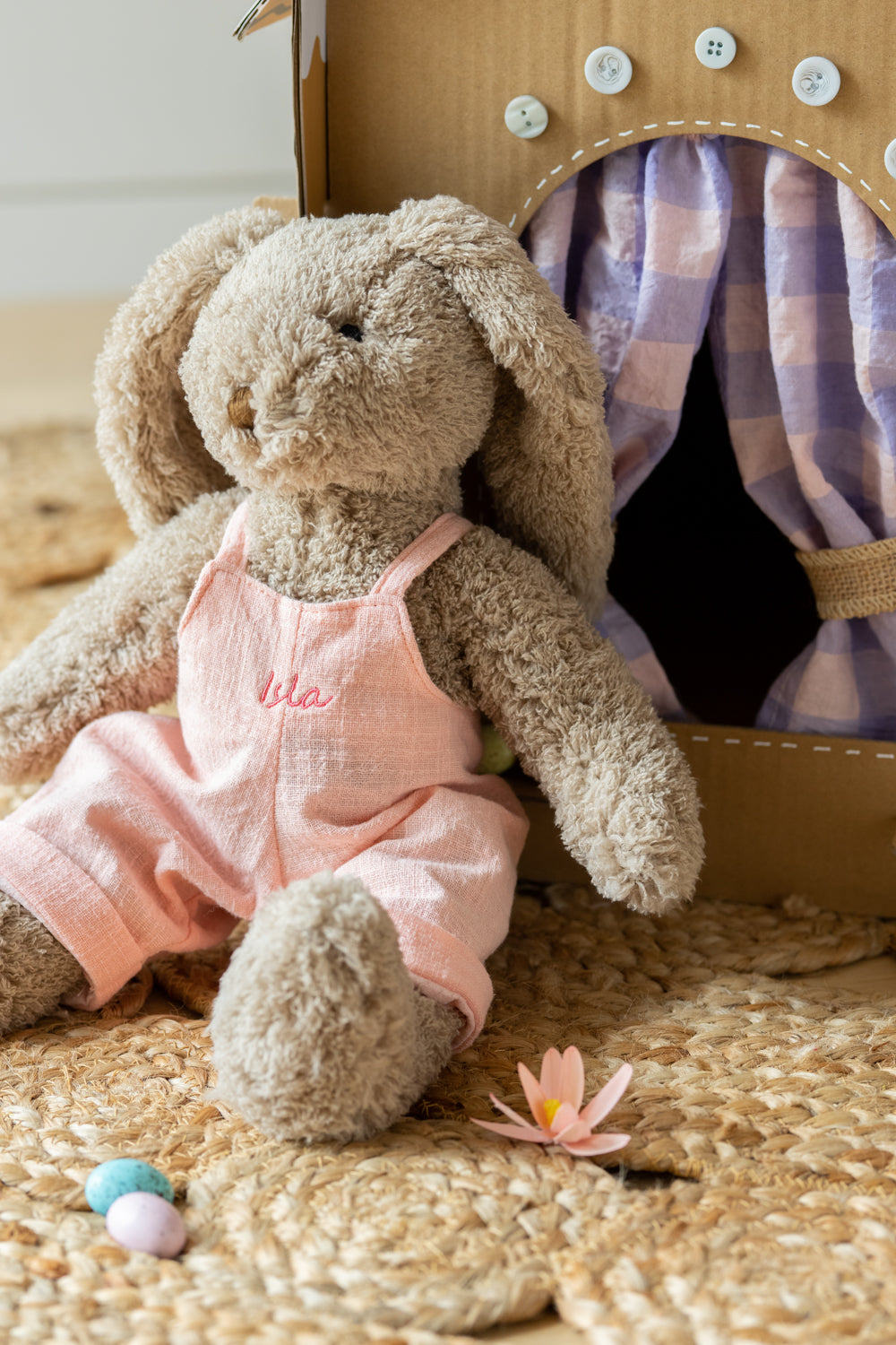 Personalised Bunny - Mr Honey Bunny Baby Pink - Nana Huchy