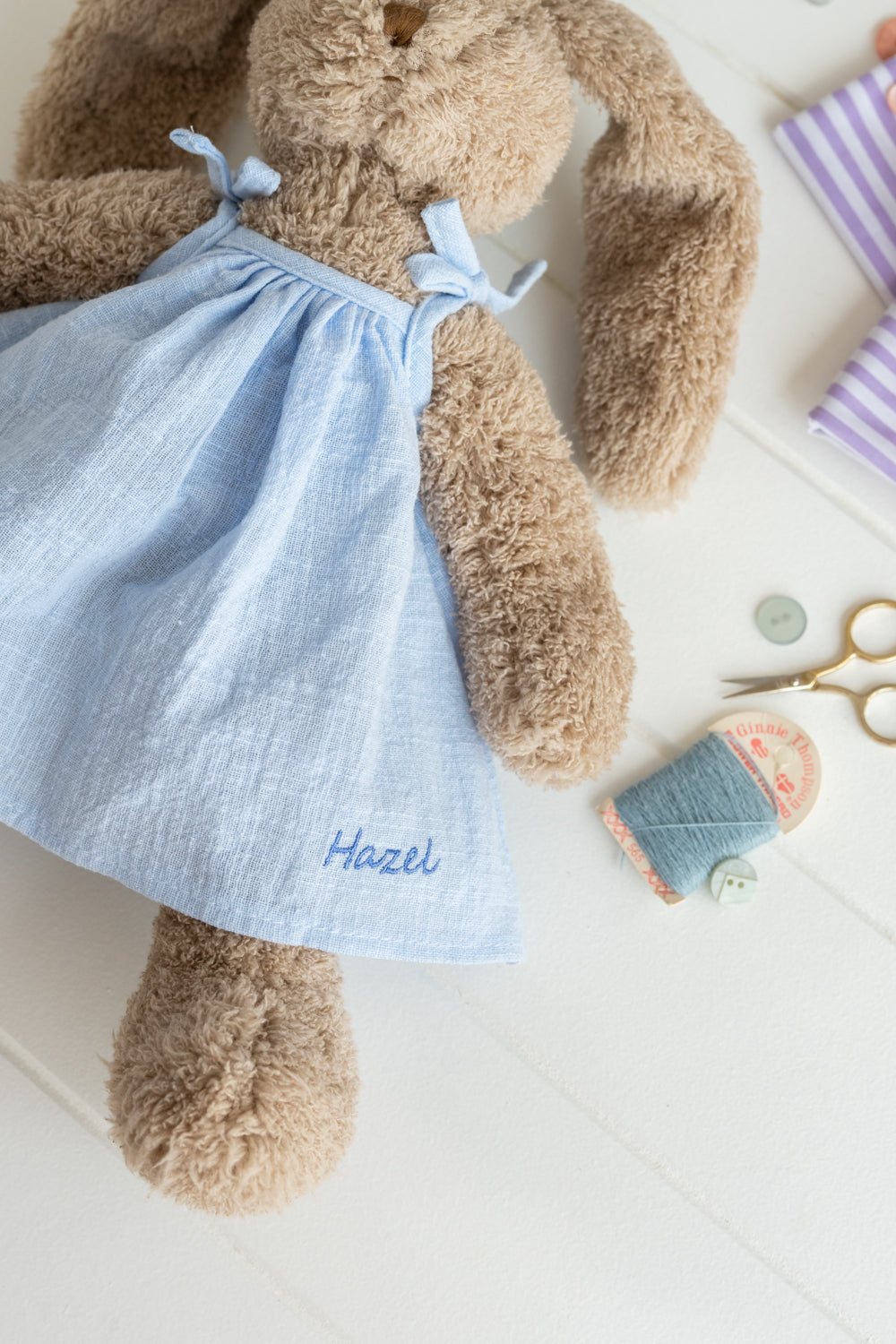 Personalised Bunny - Mrs Honey Bunny Baby Blue - Nana Huchy