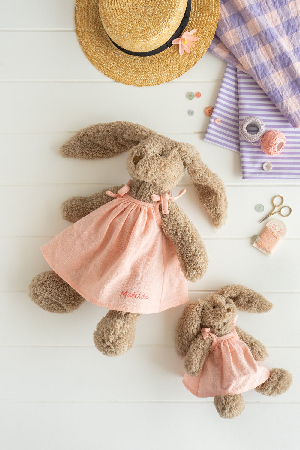 Personalised Bunny - Mrs Honey Bunny Baby Pink - Nana Huchy