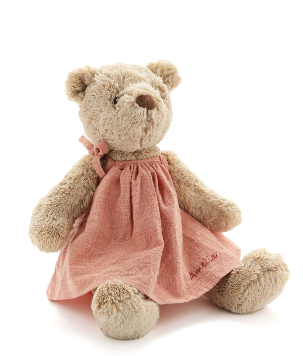 Personalised Honey Bear Dress - Pink - Nana Huchy