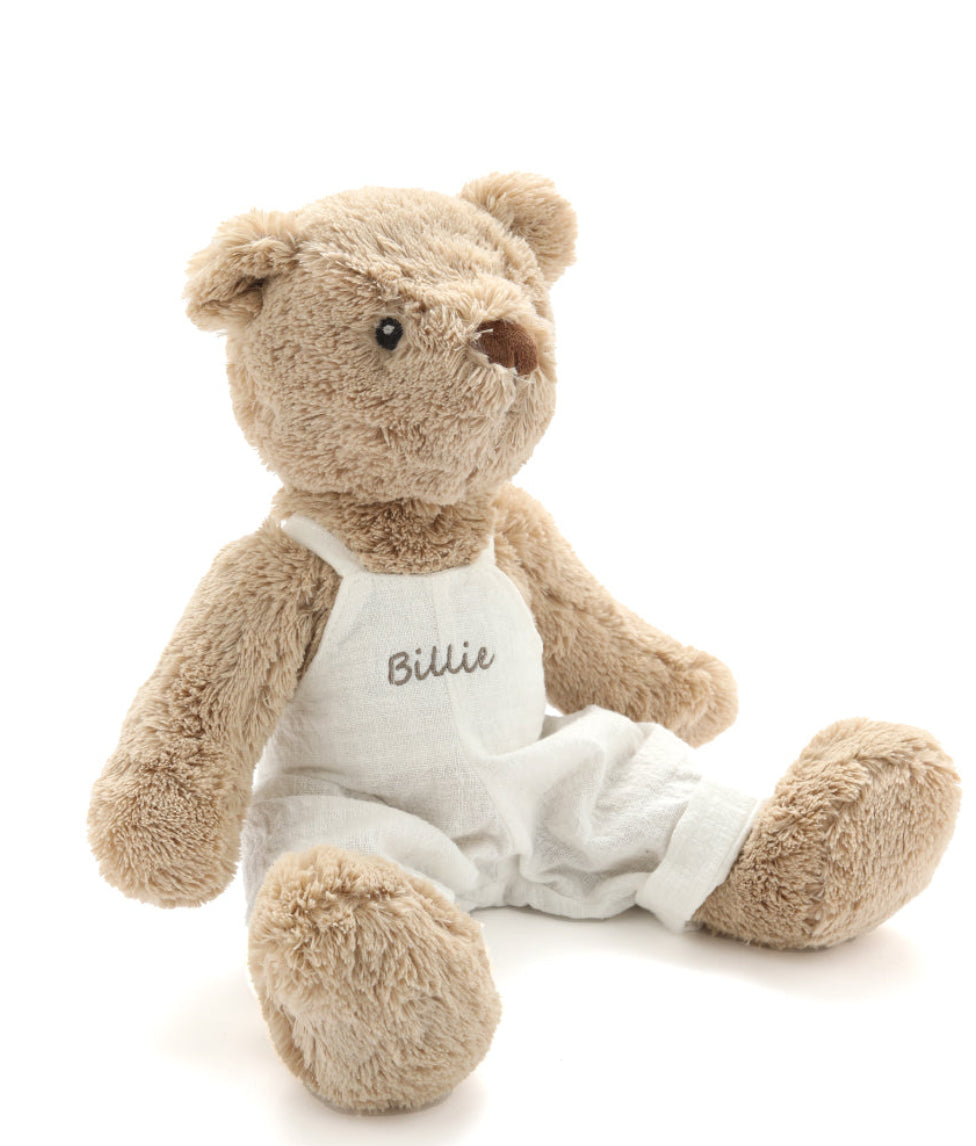 Personalised Honey Bear Overalls - White - Nana Huchy