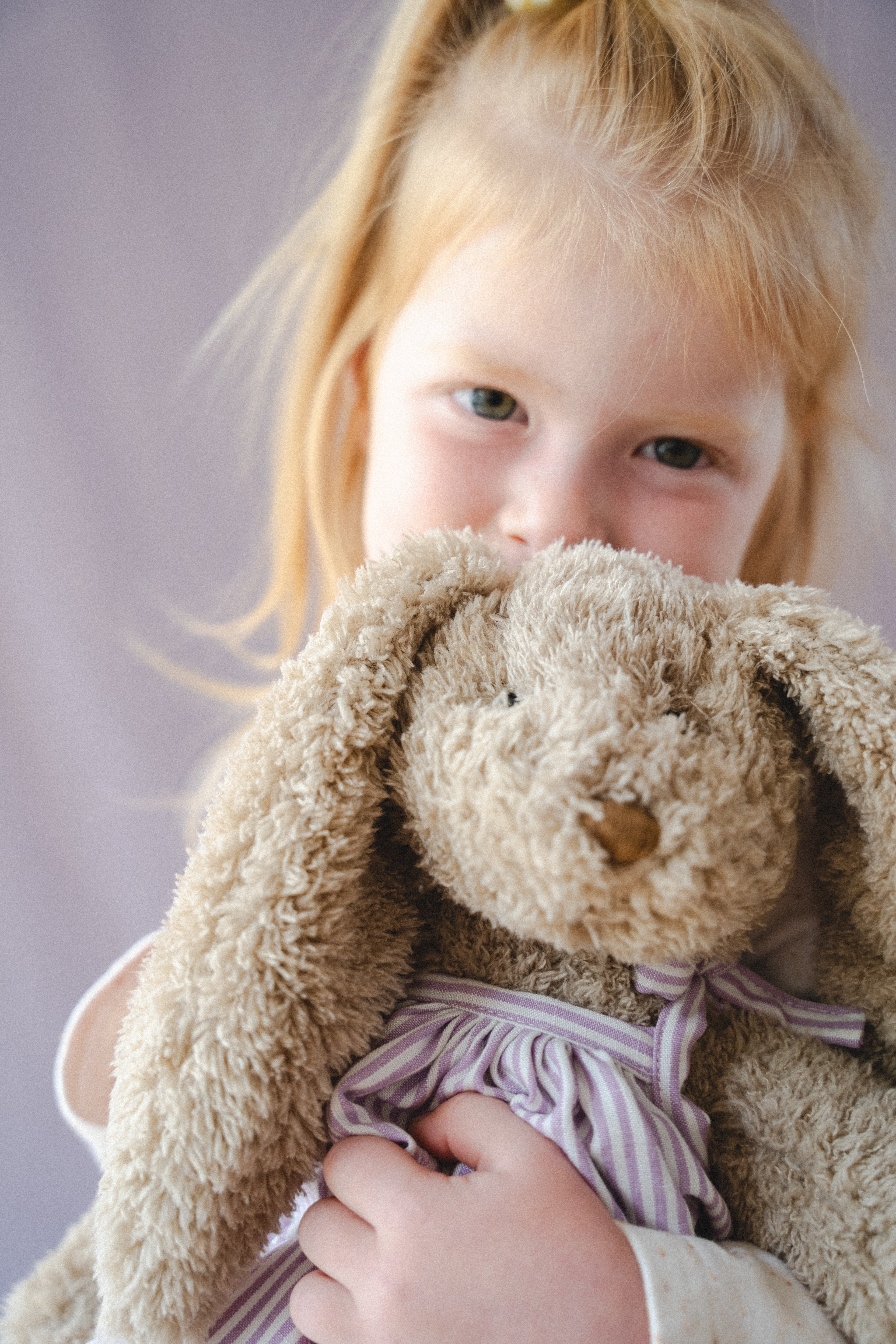 Personalised Honey Bunny Dress - Lilac Stripe - NanaHuchy