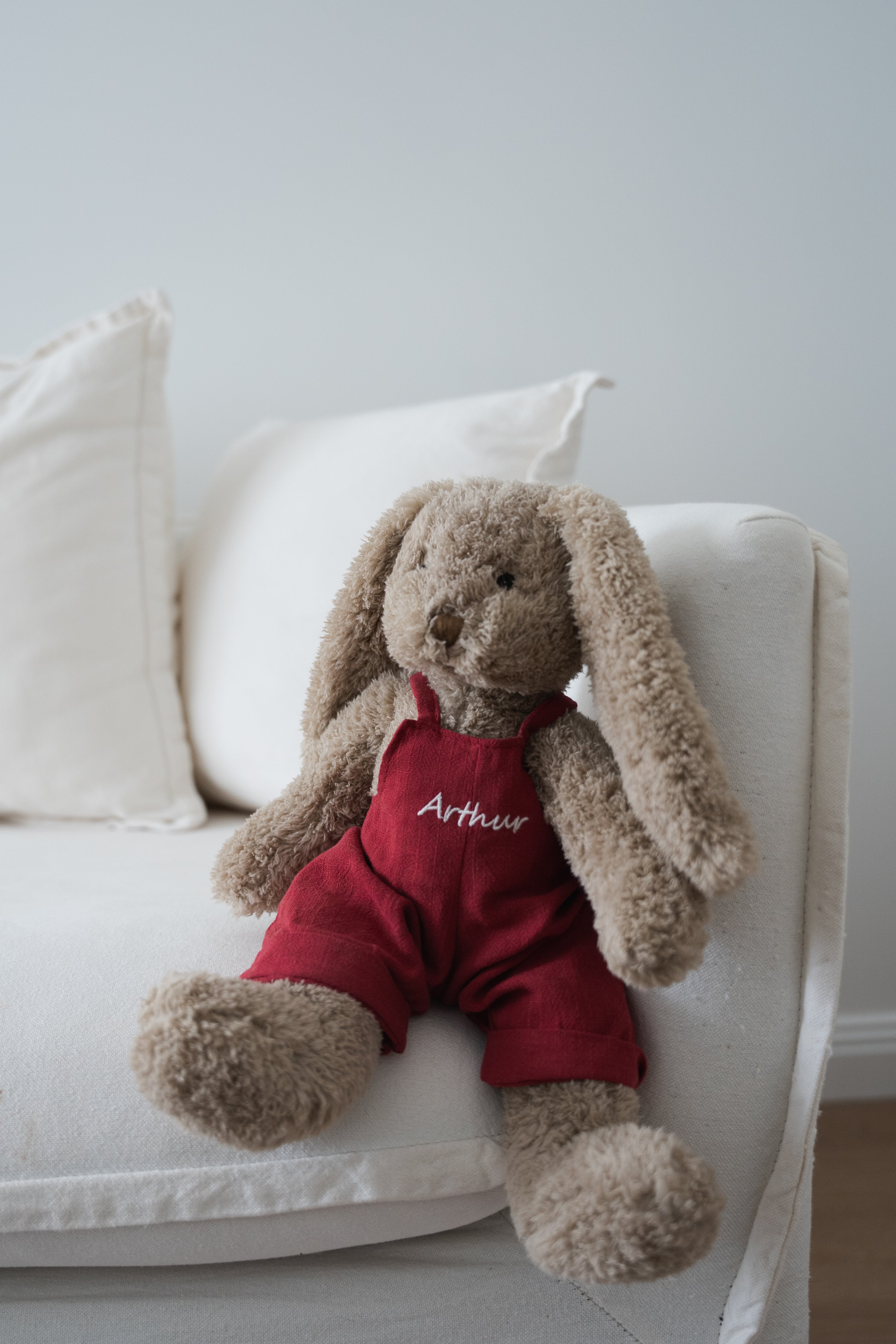 Personalised Honey Bunny Overalls - Red - Nana Huchy