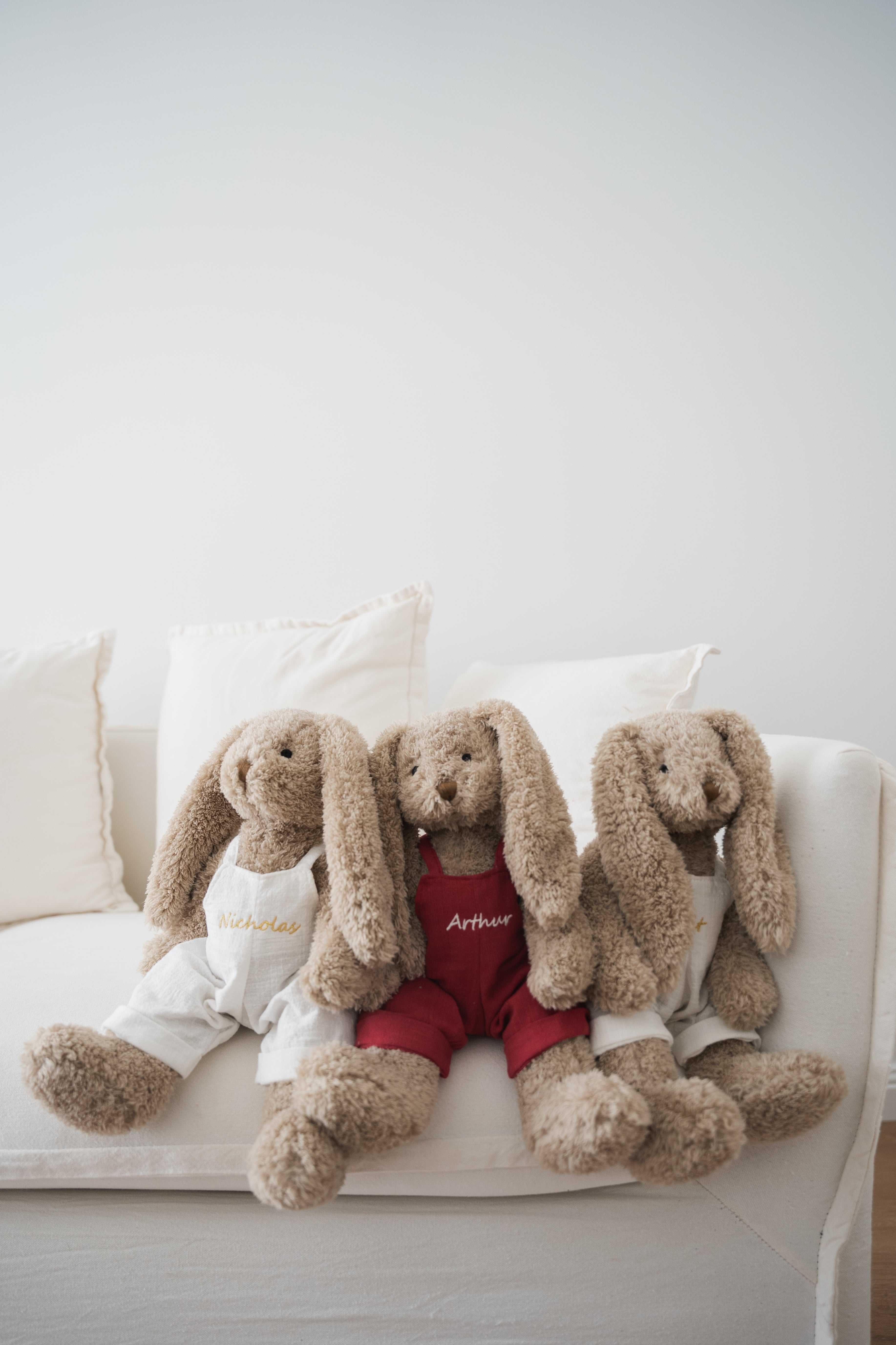 Personalised Honey Bunny Overalls - Red - Nana Huchy