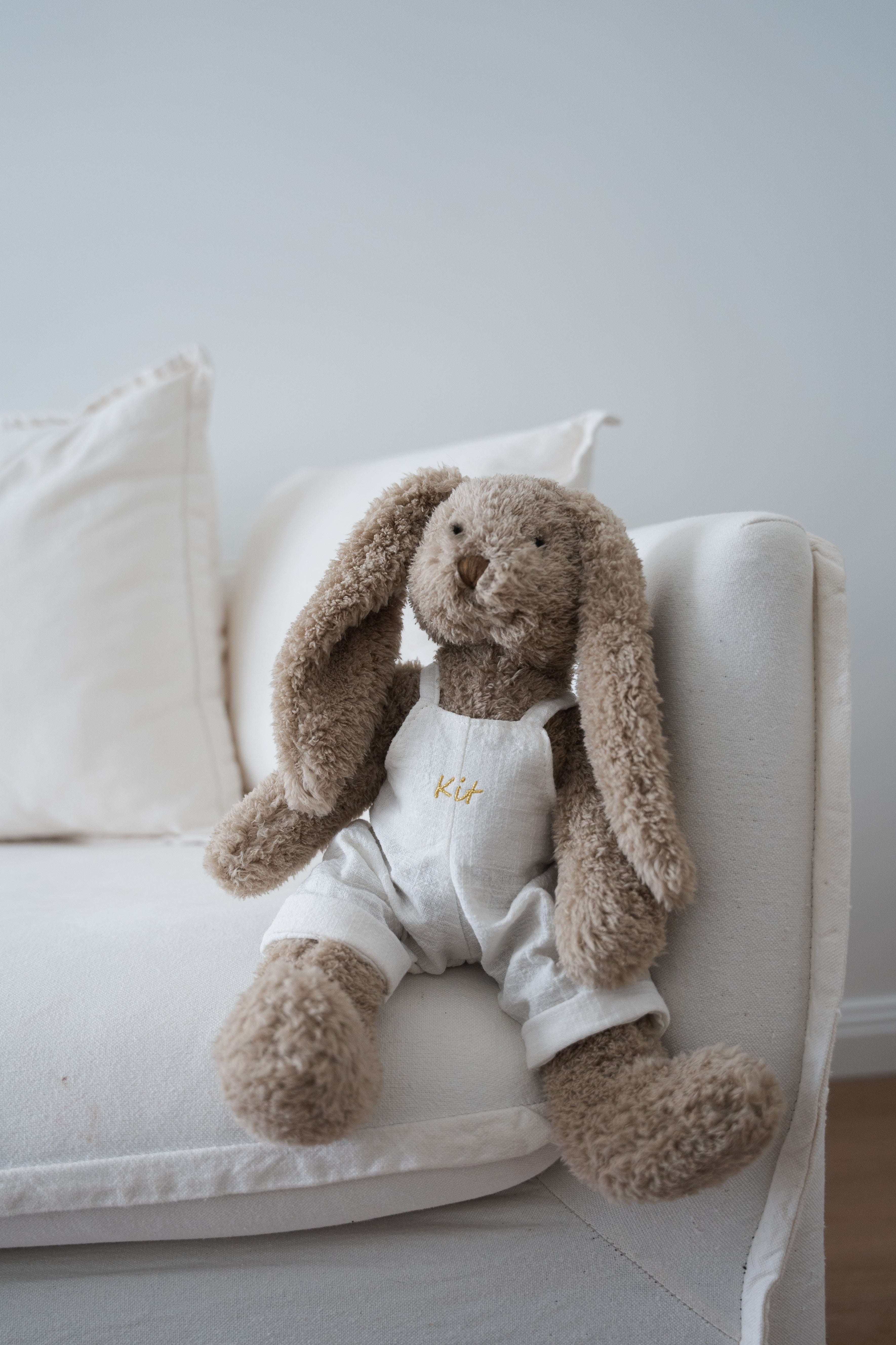 Personalised Honey Bunny Overalls - Xmas White - Nana Huchy