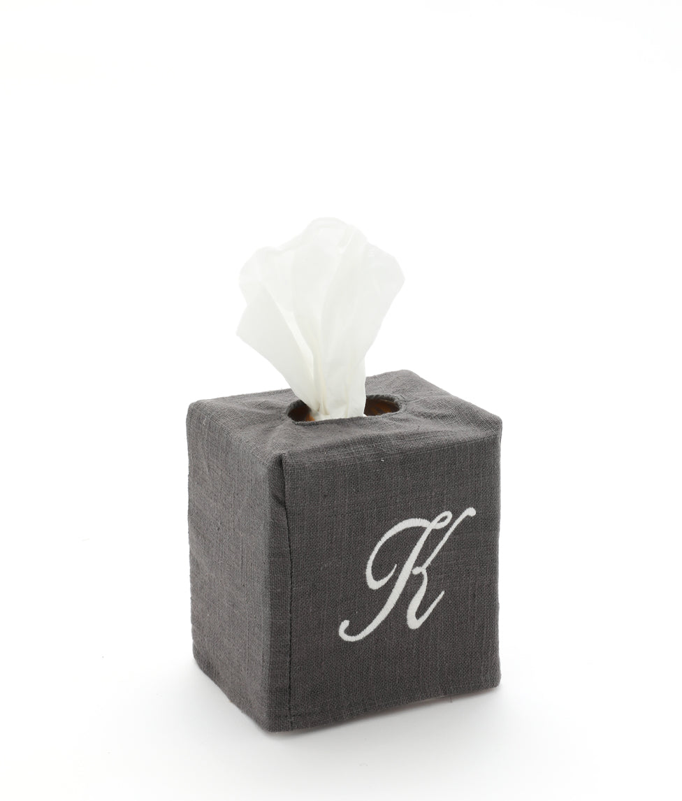 Personalised Tissue Box Cover Small - Charcoal - Nana Huchy