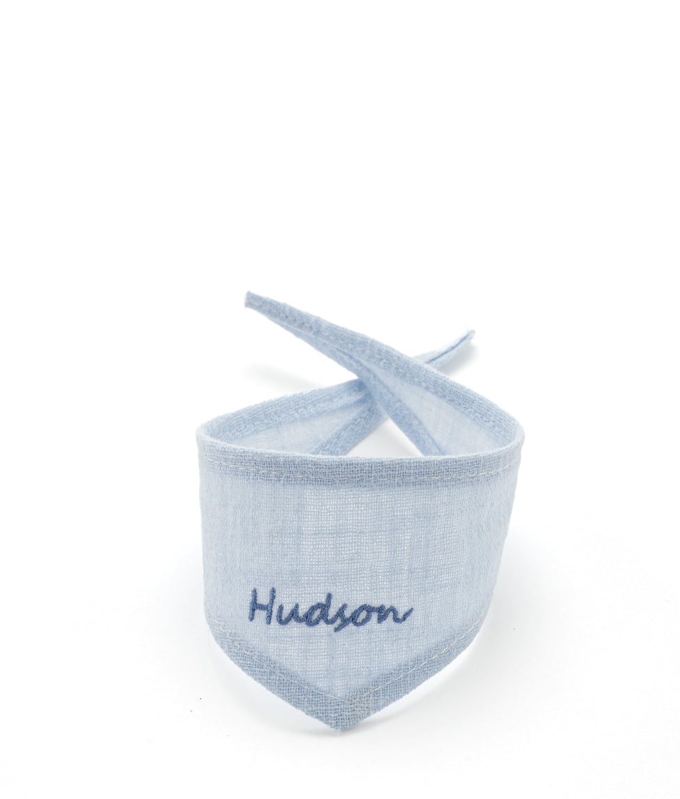 Personalised Toy Bandana - Baby Blue - NanaHuchy