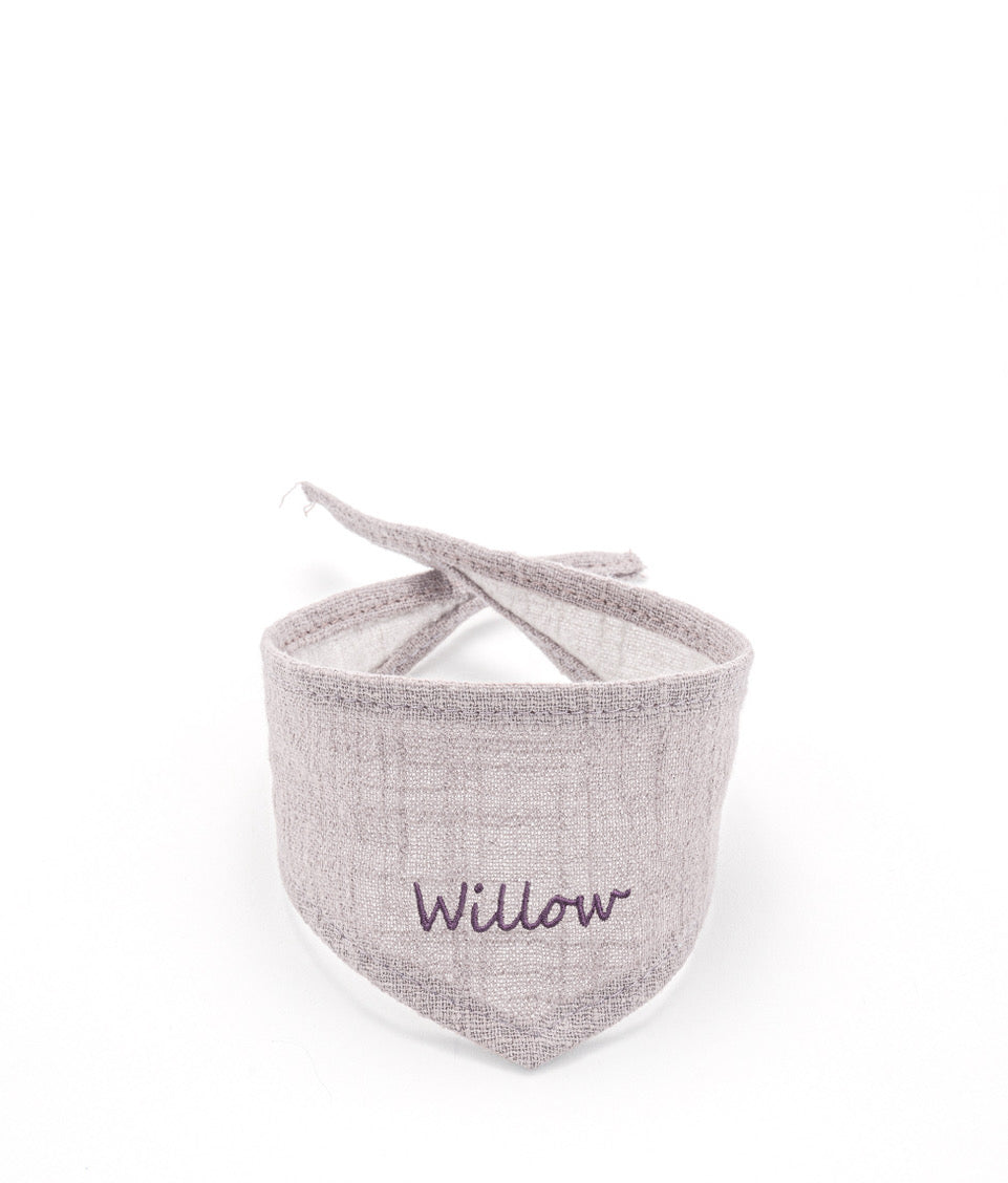 Personalised Toy Bandana - Lilac - NanaHuchy