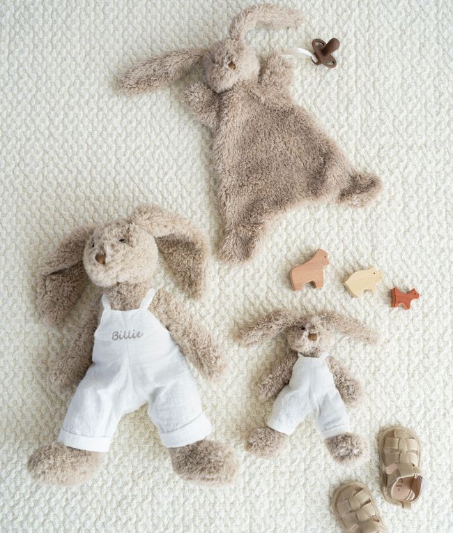 Personalised White Overalls Honey Bunny Bundle - Nana Huchy