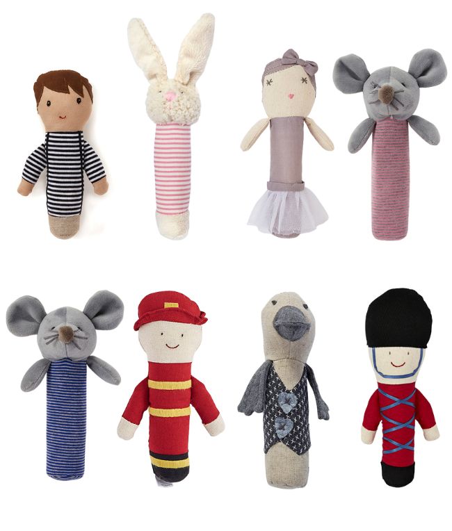 Set of 8 Rattles - Mixed - Nana Huchy