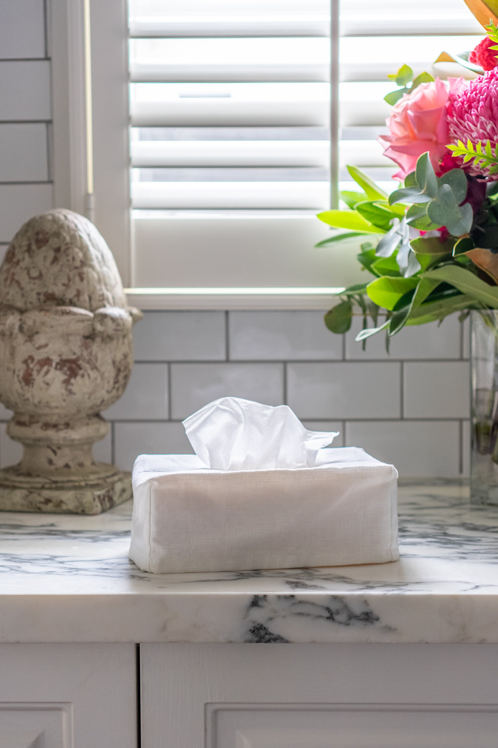 Tissue Box Cover Large-White - Nana Huchy