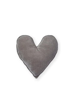 Velvet Heart Cushion Sml-Grey - Nana Huchy