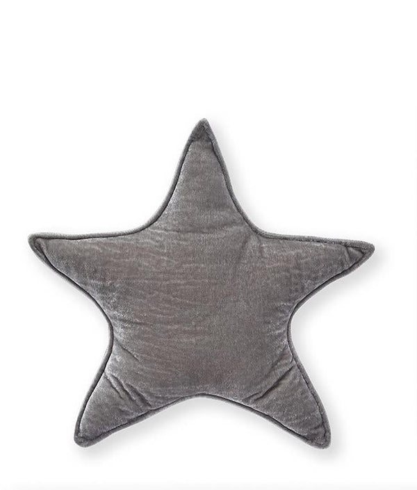 Velvet Star Cushion Lge-Grey - Nana Huchy