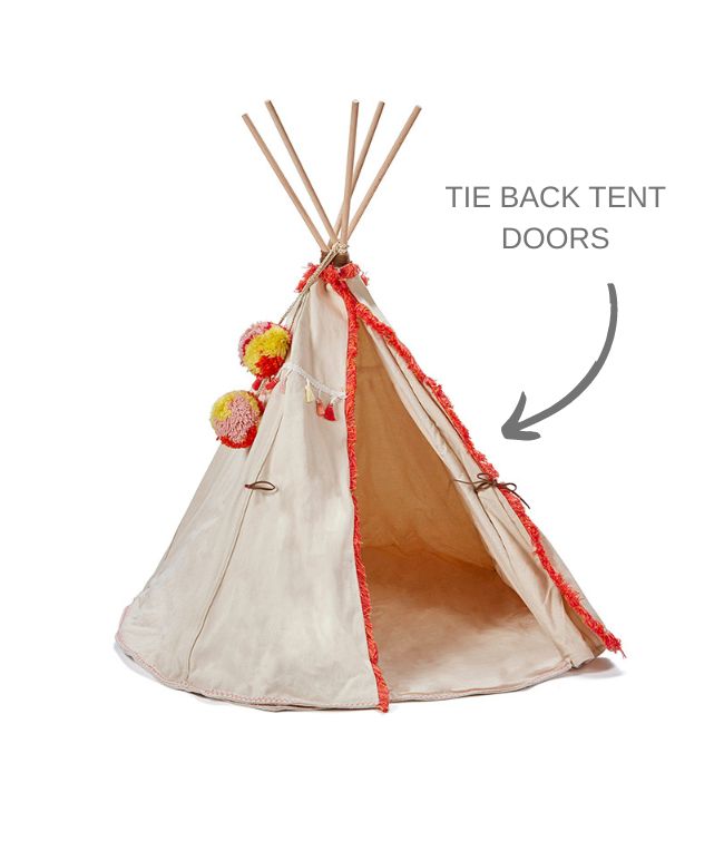 Woodstock Wigwam Doll's Teepee-Coral - Nana Huchy
