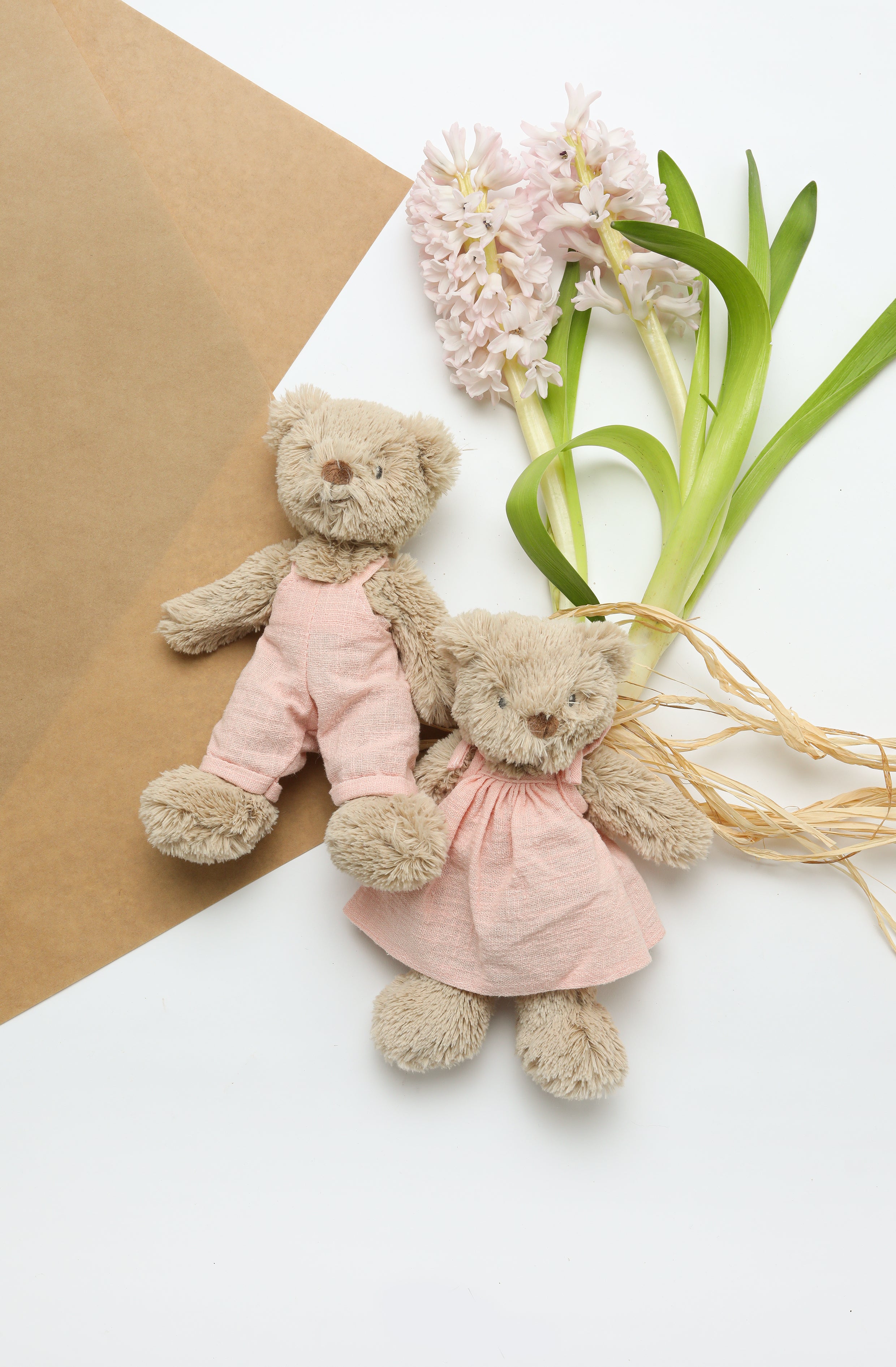 Baby Honey Bear - Dress Baby Pink - NanaHuchy