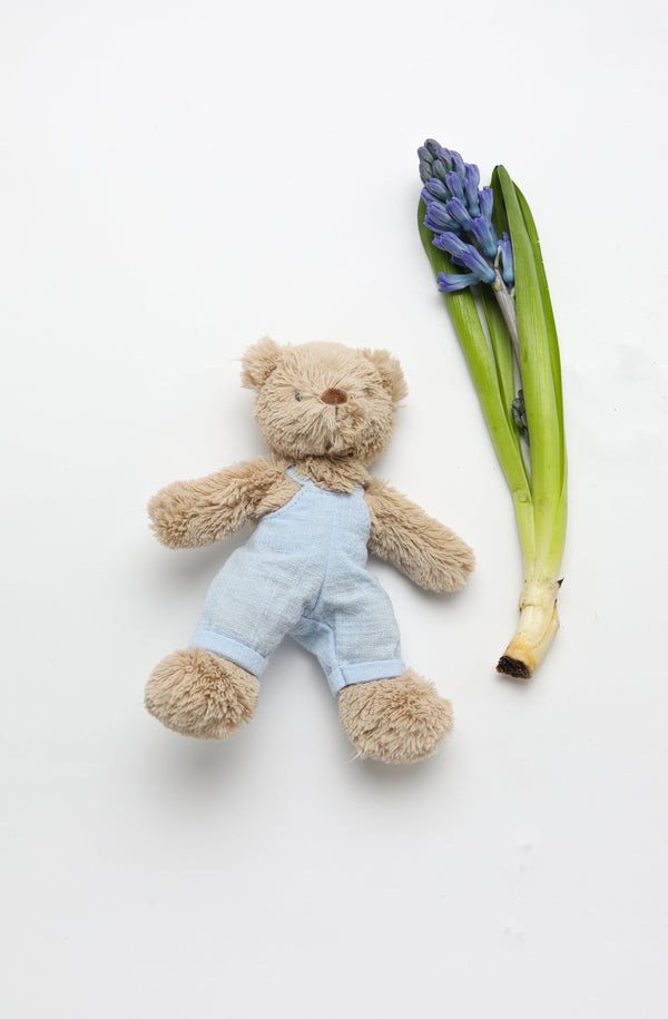 Baby Honey Bear - Overalls  Baby Blue - NanaHuchy