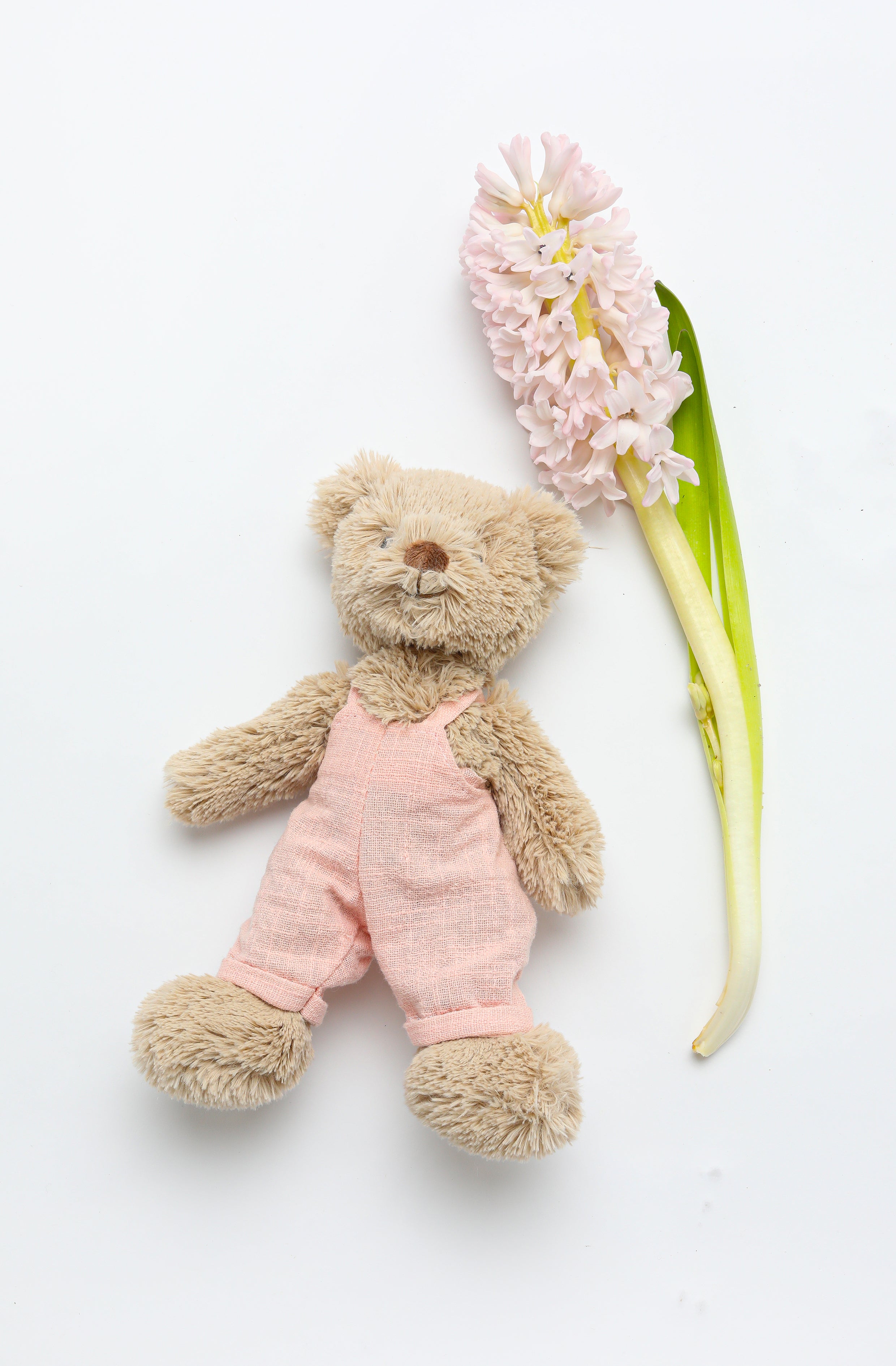 Baby Honey Bear - Overalls Baby Pink - NanaHuchy