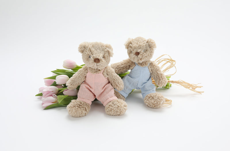 Baby Honey Bear - Overalls Baby Pink - NanaHuchy