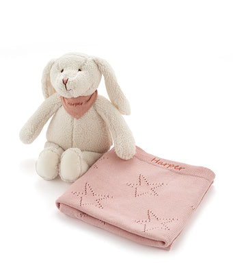 Bella & Bandana Star Blanket Bundle - Pink - NanaHuchy