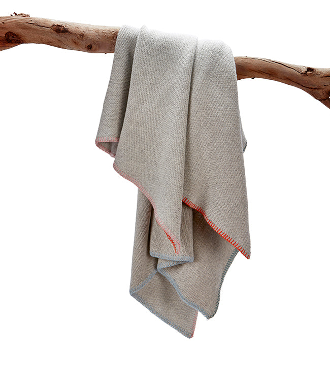 Blanket Stitch Baby Blanket-Pastel - Nana Huchy