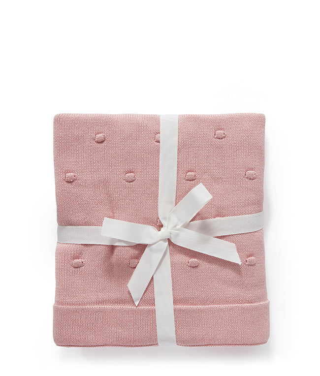 NanaHuchy - Bobble Baby Blanket-Fairy Floss Pink