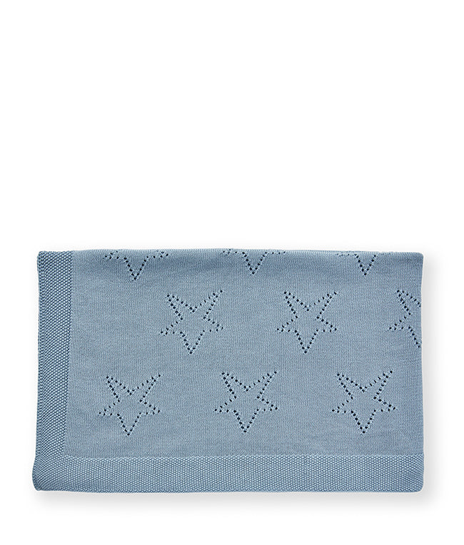 Classic Star Baby Blanket-Baby Blue - Nana Huchy