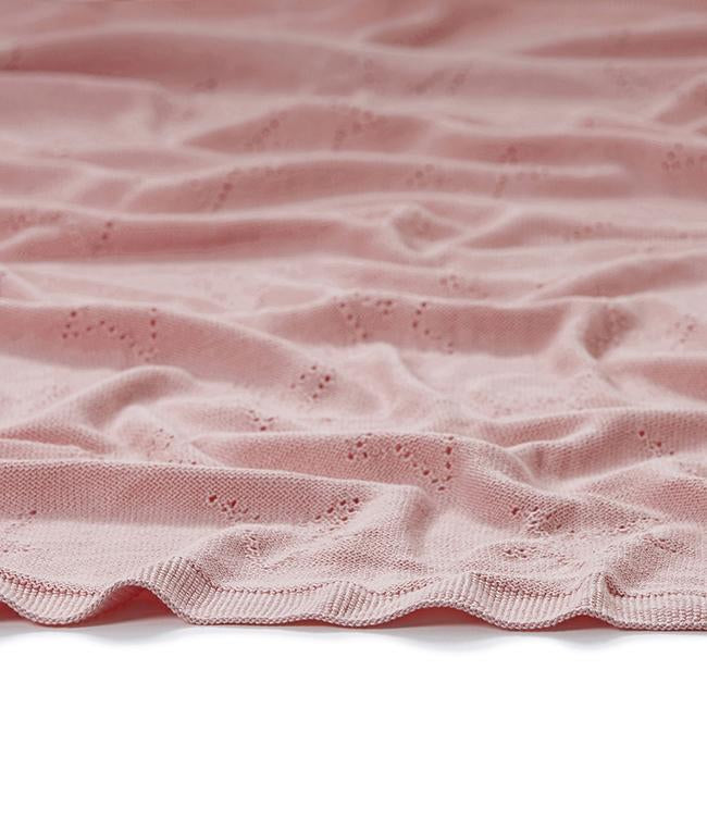 NanaHuchy - Classic Star Baby Blanket-Fairy Floss Pink