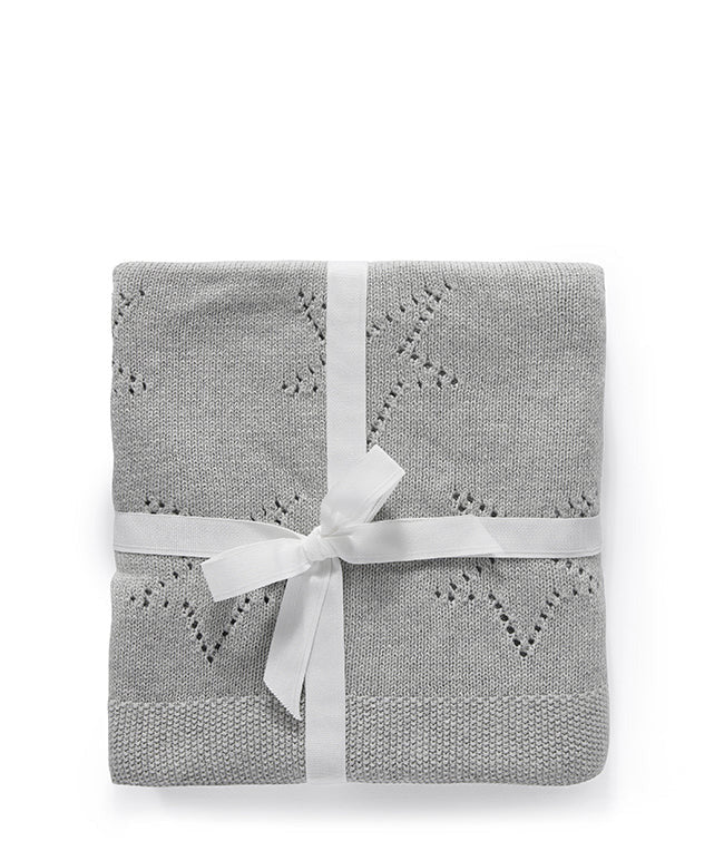 Classic Star Baby Blanket-Sky Grey - Nana Huchy