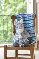Confetti Stripe Baby Blanket - Blue - NanaHuchy