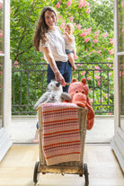 Confetti Stripe Baby Blanket - Pink - NanaHuchy