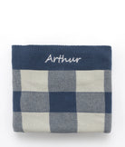 Gingham Baby Blanket - Blue - NanaHuchy