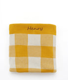 Gingham Baby Blanket - Mustard - NanaHuchy