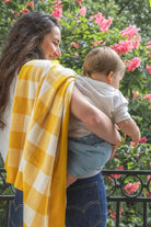 Gingham Baby Blanket - Mustard - NanaHuchy