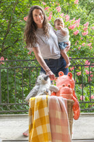 Gingham Baby Blanket - Mustard - NanaHuchy