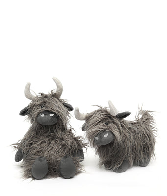 Henry & Heidi Cow Set Charcoal - Nana Huchy