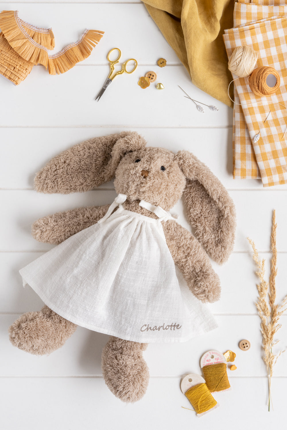 Personalised Bunny - Mrs Honey Bunny White - Nana Huchy