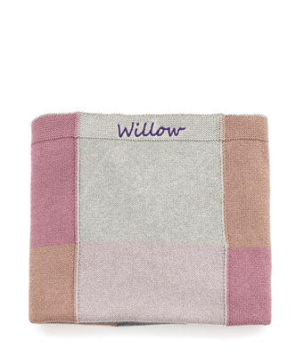 Patchwork Baby Blanket-Lilac - Nana Huchy