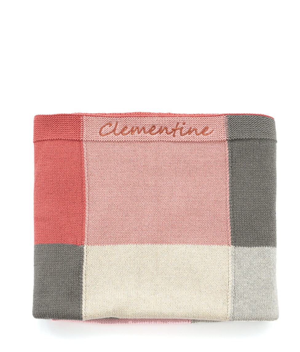 Patchwork Baby Blanket-Pink - Nana Huchy