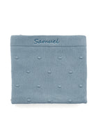 Personalised Baby Blanket - Bobble Blue - Nana Huchy