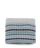 Personalised Baby Blanket - Confetti Stripe Blue - NanaHuchy