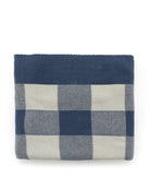 Personalised Baby Blanket - Gingham Blue - NanaHuchy